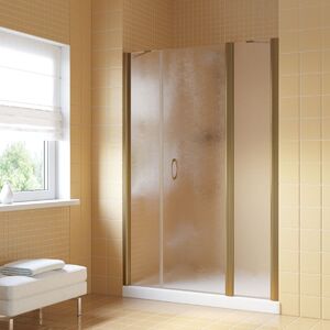 Душевая дверь Vegas Glass EP-2F LUX 180 05 Moru R профиль бронза, стекло Moru. Размер регулировки 179-182 см.