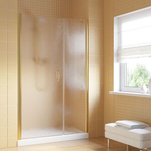 Душевая дверь Vegas Glass EP-F-2 LUX 120 09 Moru L профиль золото глянцевое, стекло Moru. Размер регулировки 119-122 см.