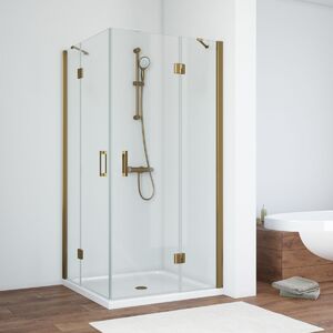 Душевой уголок Vegas Glass AFA TUR NOVO h1890 90 05 01 стекло прозрачное, профиль бронза, 90х90 см