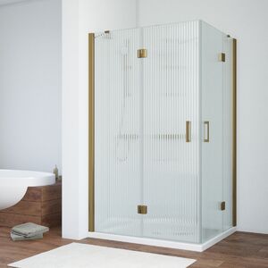 Душевой уголок Vegas Glass AFA-F TUR NOVO h1890 100*80 05 Moru L стекло Moru, профиль бронза, 100х80 см