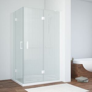 Душевой уголок Vegas Glass AFA-F NOVO 110*80 01 Moru R стекло Moru, профиль белый, 110х80 см