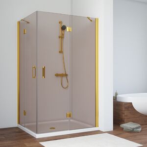 Душевой уголок Vegas Glass AFA-F TUR NOVO h1890 110*100 09 05 R стекло бронза, профиль золото, 110х100 см