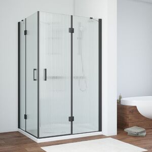 Душевой уголок Vegas Glass AFA-F NOVO 120*90 02М Moru R стекло Moru, профиль черный, 120х90 см