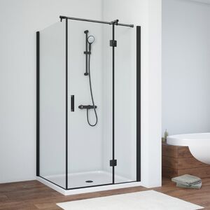 Душевой уголок Vegas Glass AFP-Fis NOVO 100*100 02М crystalvision R стекло crystalvision, профиль черный, 100х100 см