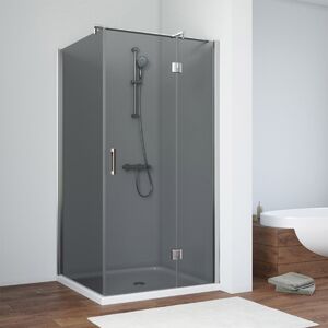 Душевой уголок Vegas Glass AFP-Fis TUR NOVO h1890 90*120 08 07 R стекло графит, профиль хром, 90х120 см