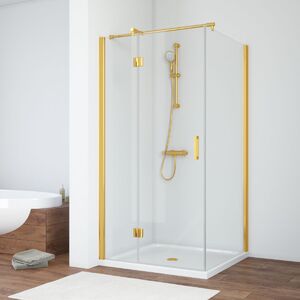 Душевой уголок Vegas Glass AFP-Fis TUR NOVO h1890 100*120 09 01 L стекло прозрачное, профиль золото, 100х120 см