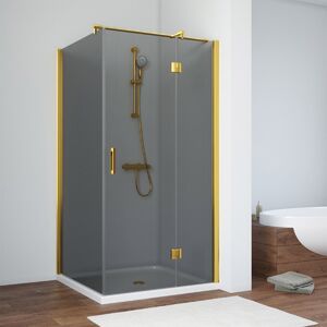 Душевой уголок Vegas Glass AFP-Fis TUR NOVO h1890 100*120 09 07 R стекло графит, профиль золото, 100х120 см