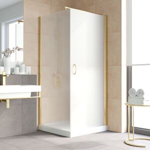 Душевой уголок Vegas Glass EP-Fis LUX 90*80 09 Moru R стекло Moru, профиль золото, 90х80 см