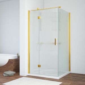 Душевой уголок Vegas Glass AFP-Fis NOVO 100*120 03 Moru L стекло Moru, профиль золото матовое, 100х120 см