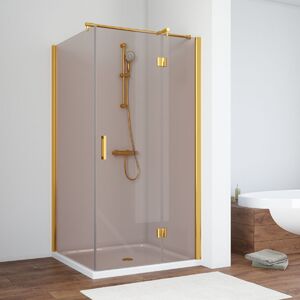 Душевой уголок Vegas Glass AFP-Fis NOVO 100*110 03 05 R стекло бронза, профиль золото матовое, 100х110 см