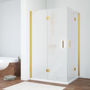 Душевой уголок Vegas Glass AFA-F NOVO 110*90 03 10 L стекло сатин, профиль золото матовое, 110х90 см