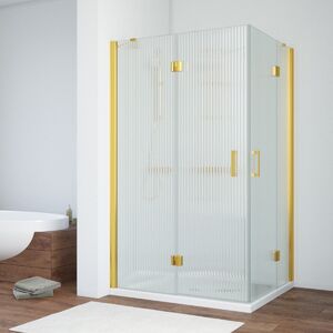 Душевой уголок Vegas Glass AFA-F NOVO 120*80 03 Moru L стекло Moru, профиль золото матовое, 120х80 см