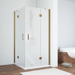 Душевой уголок Vegas Glass AFA TUR NOVO h1890 110 05 02 стекло шиншилла, профиль бронза, 110х110 см