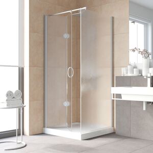 Душевой уголок Vegas Glass GPS-Fis LUX 80*100 07 02 L стекло шиншилла, профиль матовый хром, 80х100 см