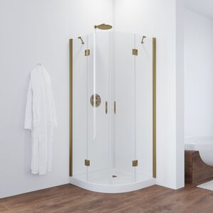 Душевой уголок Vegas Glass AFS TUR NOVO h1890 110 05 crystalvision R стекло crystalvision, профиль бронза, 110х110 см