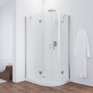 Душевой уголок Vegas Glass AFS-F TUR NOVO h1890 120*100 08 01 L стекло прозрачное, профиль хром, 120х100 см