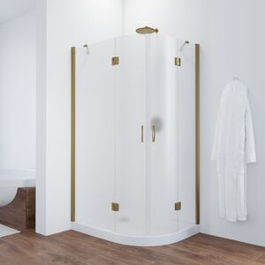 Душевой уголок Vegas Glass AFS-F TUR NOVO h1890 120*100 05 10 L стекло сатин, профиль бронза, 120х100 см