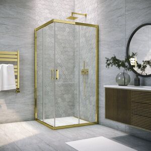 Душевой уголок Vegas Glass ZA TUR NOVO 95 09 crystalvision стекло crystalvision, профиль золото, 95х95 см