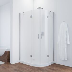 Душевой уголок Vegas Glass AFS-F TUR NOVO h1890 120*80 08 02 L стекло шиншилла, профиль хром, 120х80 см