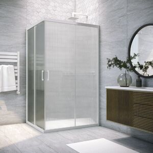 Душевой уголок Vegas Glass ZA-F NOVO h2000 110*85 01 Moru стекло Moru, профиль белый, 110х85 см