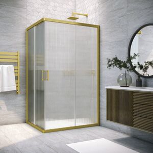 Душевой уголок Vegas Glass ZA-F NOVO h2000 120*70 03 Moru стекло Moru, профиль золото матовое, 120х70 см