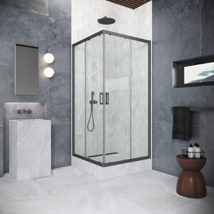 Душевой уголок Vegas Glass ZA-F Protec h1900 120*70 06 crystalvision стекло crystalvision, профиль вороненая сталь, 120х70 см