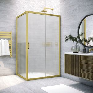 Душевой уголок Vegas Glass ZP+ZPV NOVO h2000 125*75 03 Moru стекло Moru, профиль золото матовое, 125х75 см