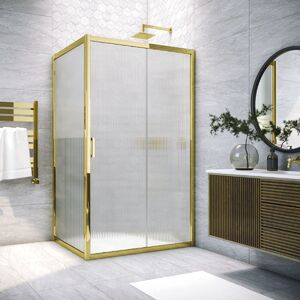 Душевой уголок Vegas Glass ZP+ZPV TUR NOVO 170*80 09 Moru стекло Moru, профиль золото, 170х80 см