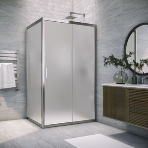 Душевой уголок Vegas Glass ZP+ZPV TUR NOVO 170*85 08 10 стекло сатин, профиль хром, 170х85 см
