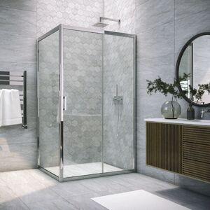 Душевой уголок Vegas Glass ZP+ZPV TUR NOVO 180*90 08 crystalvision стекло crystalvision, профиль хром, 180х90 см