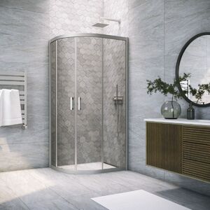 Душевой уголок Vegas Glass ZS-F NOVO h2000 100*80 07 07 стекло графит, профиль матовый хром, 100х80 см