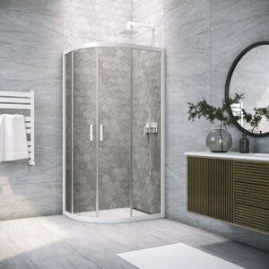 Душевой уголок Vegas Glass ZS-F NOVO h2000 110*90 01 07 стекло графит, профиль белый, 110х90 см