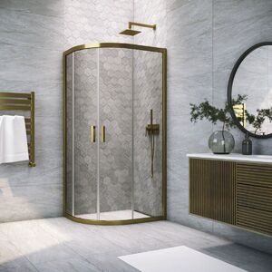 Душевой уголок Vegas Glass ZS-F TUR NOVO 110*90 05 07 стекло графит, профиль бронза, 110х90 см