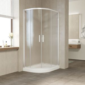 Душевой уголок Vegas Glass ZS-F NOVO h2000 120*80 01 02 стекло шиншилла, профиль белый, 120х80 см