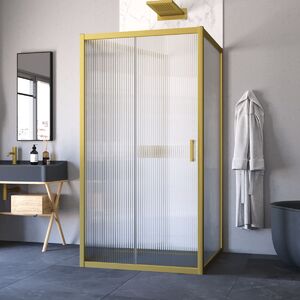 Душевой уголок Vegas Glass ZP-U NOVO h2000 120*100 03 Moru стекло Moru, профиль золото матовое, 120х100 см