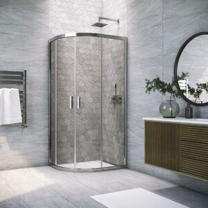 Душевой уголок Vegas Glass ZS TUR NOVO 100 08 07 стекло графит, профиль хром, 100х100 см