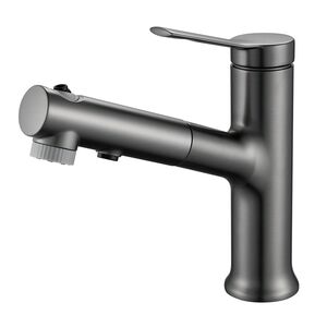 Смеситель для раковины многофункциональный Raffine F281T, оружейная сталь