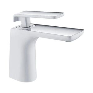 Смеситель для раковины Rose R14F R1401F, белый/хром