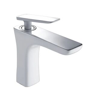 Смеситель для раковины Rose R16F R1601F, белый/хром