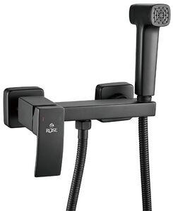Гигиенический душ со смесителем Rose R1505H-1, черный