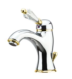 Смеситель для раковины Fiore IMPERIAL-SKY  (SWAROVSKI?) 82CO5221, хром/золото