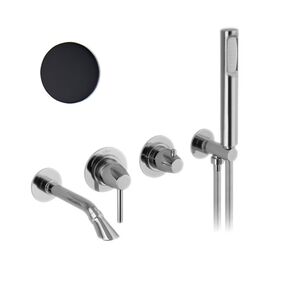Смеситель для ванны Webert Opera Moderna OE860312560, черный