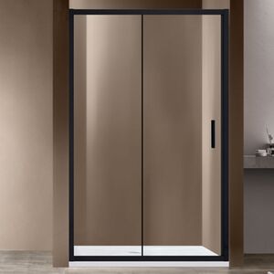 Душевая дверь Vincea Гарда (Garda) VDS-1G105CLB 105x190 см, профиль черный матовый. Размер регулировки 1030-1070 мм