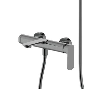 AQUAme AQM6312GM Monza Смеситель для ванны однорычажный, с душевым набором, 3 режима, графит