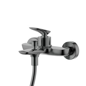 AQUAme AQM6512GM Como Смеситель для ванны однорычажный, с душевым набором, 3 режима, графит
