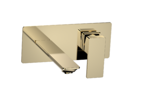 AQUAme AQM6815GG Savona Смеситель для раковины, настен., на 2 отв., комплект, золото