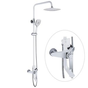 Душевая система Rose R1336F, белый/хром
