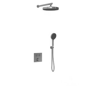 Душевой комплект Vincea VSFW-4I212GM встраиваемый, двухрежимный, вороненая сталь