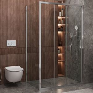 Душевой уголок CEZARES MOLVENO-AHF-31-120/80-C-CR-IV профиль хром, стекло прозрачное 120x80 см