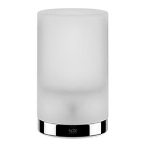 GESSI Emporio Accessories Стакан настольный, сатинированное стекло, держатель хром 38833#031